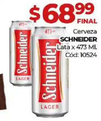 Diarco Cerveza SCHNEIDER Lata x 473 Ml. oferta