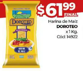 Diarco Doroteo harina de maíz x 1 kg oferta