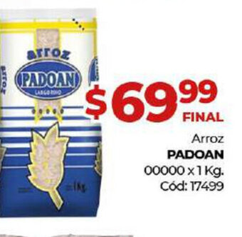 Diarco Padoan Arroz 00000 x 1kg oferta