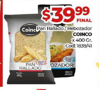 Diarco Coinco Pan Rallado/Rebozador x 400 gr oferta