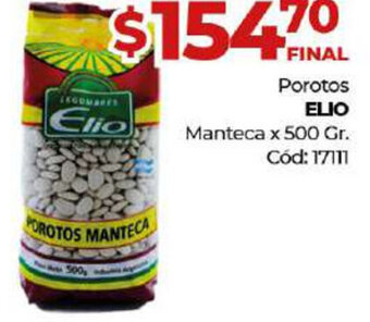 Diarco Elio porotos Manteca x 500gr oferta