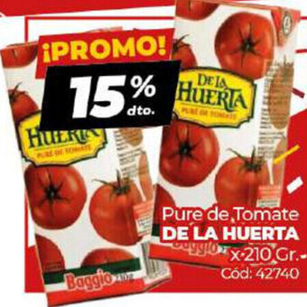 Diarco De la huerta pure de tomate x 210 gr oferta