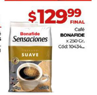 Diarco Bonafide cafè x 250 gr oferta
