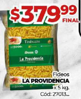 Diarco La Providencia Fideos x 5 kg oferta