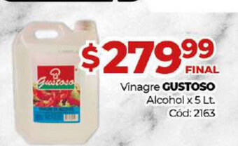 Diarco Gustoso Vinagre Alcohol x 5 lt oferta