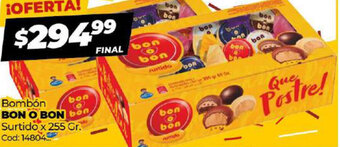 Diarco Bon o Bon Bombón Surtido x 255 Gr oferta