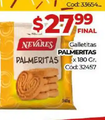 Diarco Palmeritas Galletitas x 180gr oferta