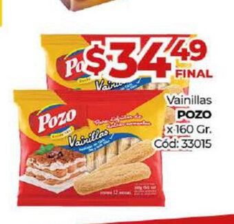 Diarco Pozo Vainillas x 160 gr oferta