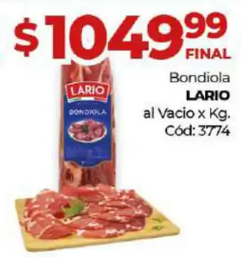 Diarco Lario Bondiola al Vacio x kg oferta