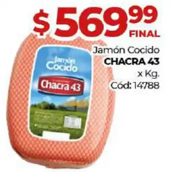 Diarco Chacra Jamón Cocido x kg oferta