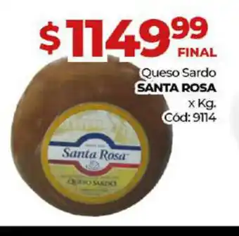 Diarco Santa Rosa Queso Sardo x kg oferta