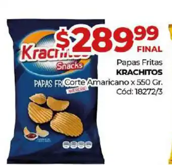 Diarco Krachitos Papas Fritas Corte Amaricano x 550 gr oferta