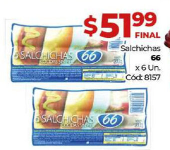 Diarco 66 Salchichas x 6 un oferta