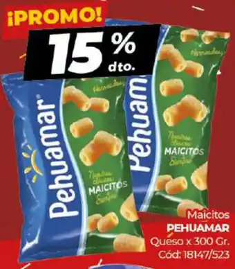 Diarco Pehuamar Maicitos Queso x 300 gr oferta