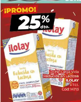 Diarco Ilolay Leche Larga Vida Reducida en Lactosa x 1 lt oferta