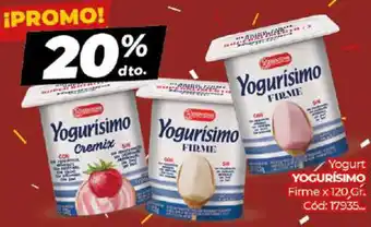 Diarco Yogurísimo yogurt firme x 120 gr oferta