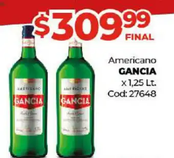 Diarco Gancia Americano x 1,25 lt oferta