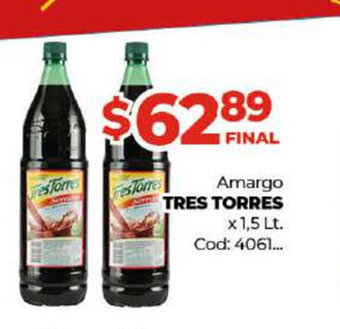 Diarco Tres Torres Amargo x 1,5 lt oferta