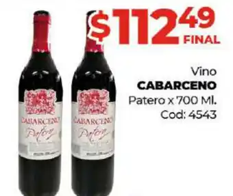 Diarco Cabarceno Vino Patero x 700ml oferta