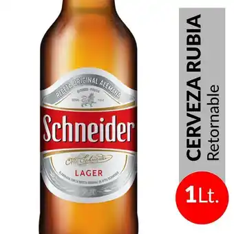 Coto Cerveza lager schneider botella 1 l oferta