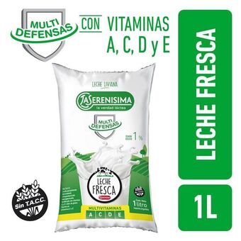 Coto Leche multidefensas 1% la serenisima sachet 1l oferta