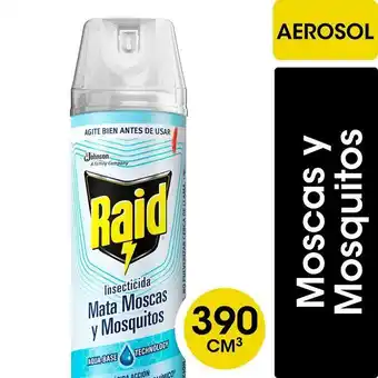 Coto Insecticida raid mata moscas y mosquitos eficacia segura en aerosol 360cc oferta
