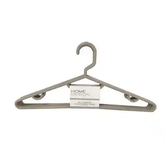 Coto Pack perchas x6 plastico gris 39x18.5 cm oferta