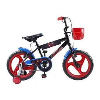 Bicicleta infantil con ruedas spiderman unibike 16"