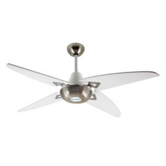 Megatone Ventilador de techo madera blanco platil oferta