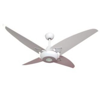 Megatone Ventilador de techo madera blanco oferta