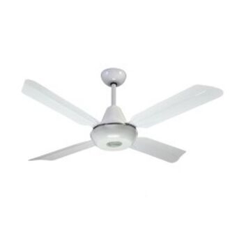 Megatone Ventilador de techo metálico blanco oferta