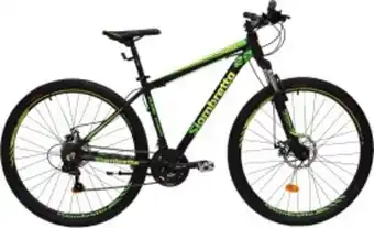 Megatone Bicicleta siambretta rodado 29 mountain bike color negro-verde mtb 25 pro oferta