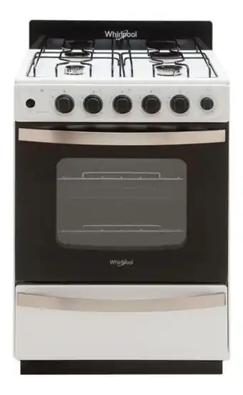 Cocina whirlpool wfb57dw multigas con visor