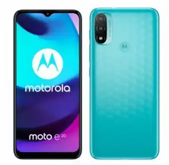 Sony Celular motorola moto e20 xt2155-1 (aruba 4000) (2+32) azul aqua libre 91parg0001ar nsan oferta