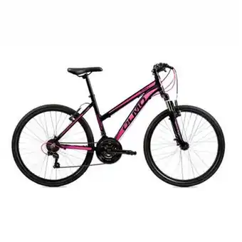 Bicicleta mountain bike olmo wish 265 dama rod. 26 negro y fucsia