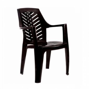 Tio Musa Silla plastica garden life marbella apoya brazos negro oferta