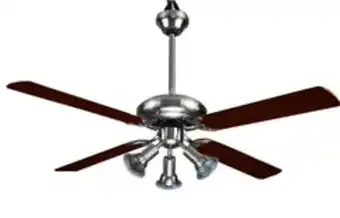 Panasonic Ventilador de techo spar 4 paletas acero con aletas de maderas oferta