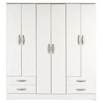 Easy Placard eco 6 puertas 4 cajones 169x47x182 blanco oferta