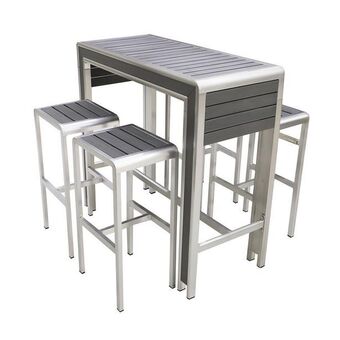 Coto Set barra banquetas aluminio home studio gris oferta
