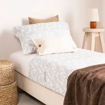 Arredo Juego de sábanas 1 plaza hojas otoño oferta