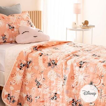 Arredo Cubrecama 1 plaza reversible tropical minnie oferta