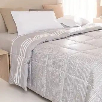 Arredo Plumón sintético king size reversible raya cruz oferta