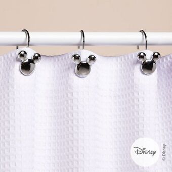 Arredo Ganchos para cortina de baño orejas mickey perlado oferta