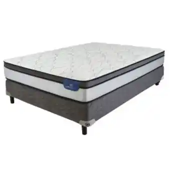 Sommier Center Sommier y colchón 2 plazas (130x190x26) serta austin resorte oferta