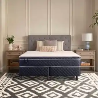 Sommier Center Sommier y colchón king(200x200x28) sealy rainbow resorte pocket oferta