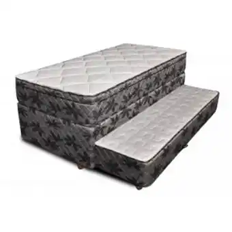Sommier Center Diván cama 1 plaza y media (090x190x26) telgo leaf resorte oferta