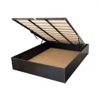 Cama baúl 2 plazas (140x190) color wengue