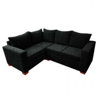Sillón esquinero squad jano tela chenille negro