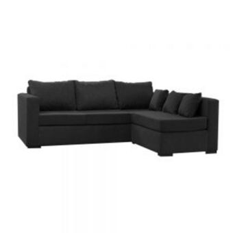Sommier Center Sillón esquinero squad gaia chenille negro oferta