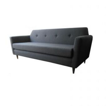 Sommier Center Sillón 3 cuerpos squad volcano tela lino gris oscuro oferta